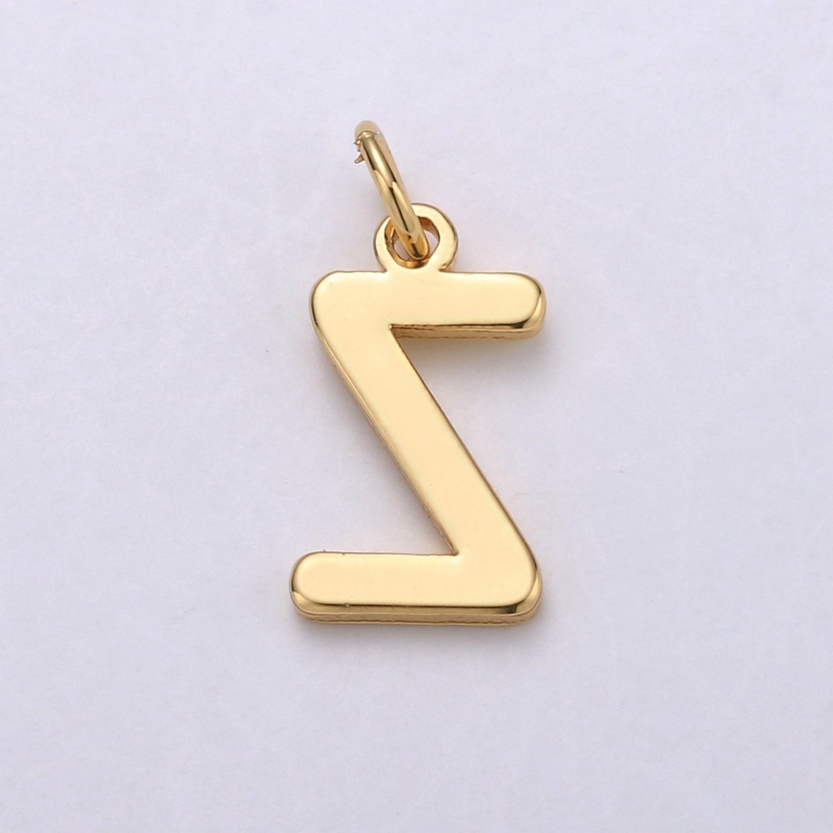 Gold Initial Pendant A-Z | High Quality Gold Plated Letter Charm