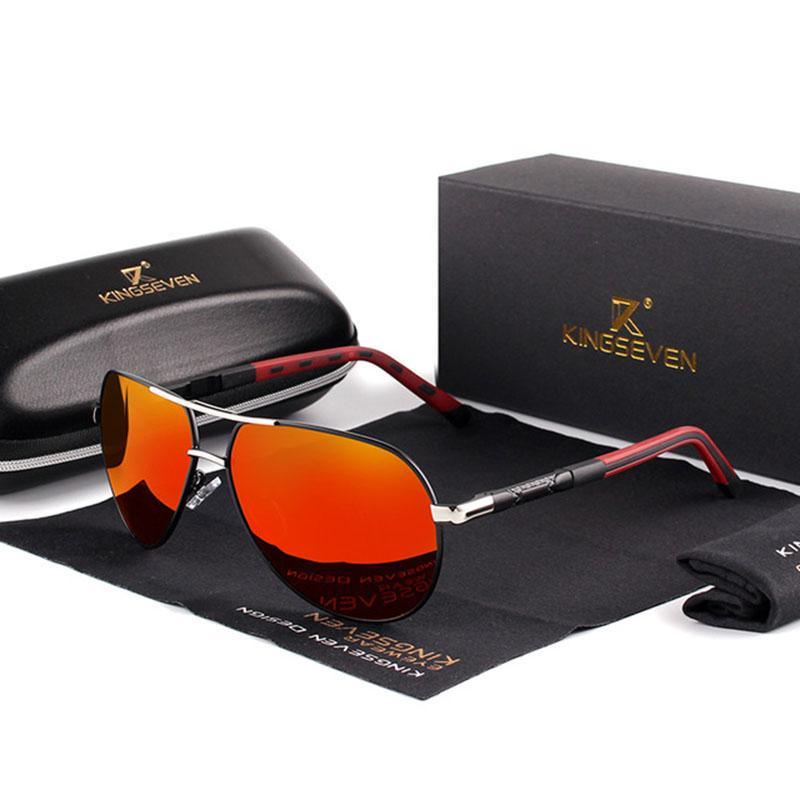 Retro Aviation Polarized Sunglasses for Men — UV400 Mirror Lens
