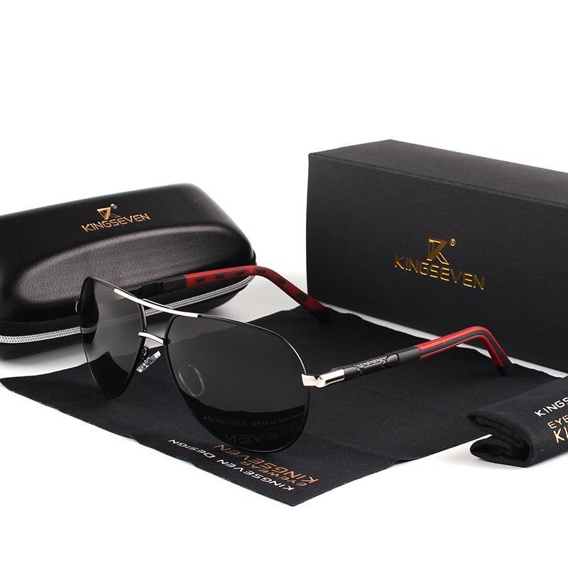 Retro Aviation Polarized Sunglasses for Men — UV400 Mirror Lens