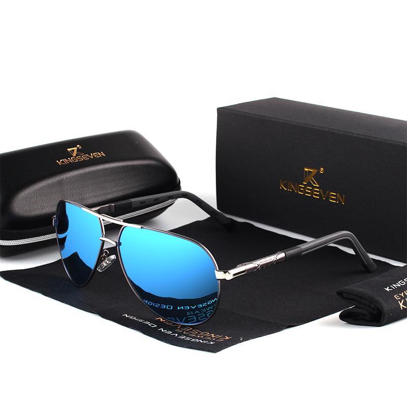 Retro Aviation Polarized Sunglasses for Men — UV400 Mirror Lens