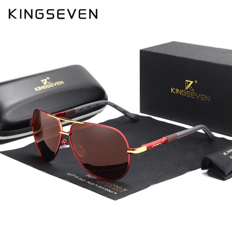 Retro Aviation Polarized Sunglasses for Men — UV400 Mirror Lens