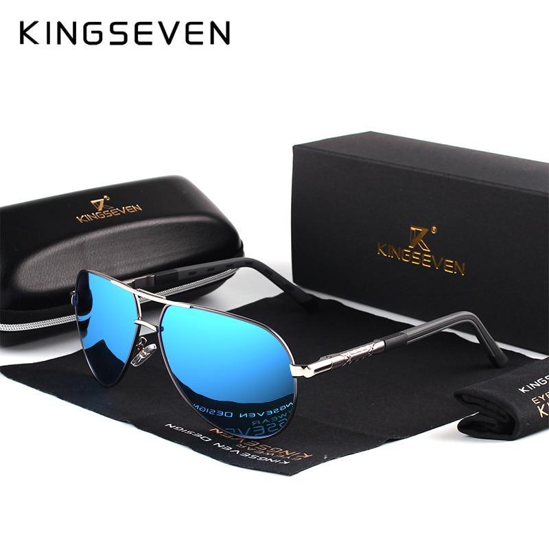 Retro Aviation Polarized Sunglasses for Men — UV400 Mirror Lens