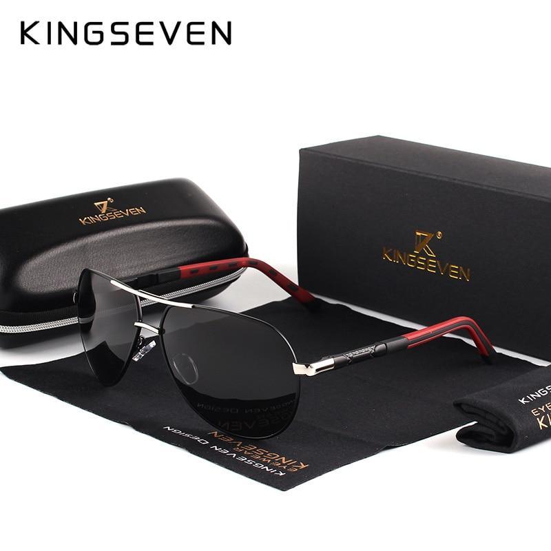 Retro Aviation Polarized Sunglasses for Men — UV400 Mirror Lens