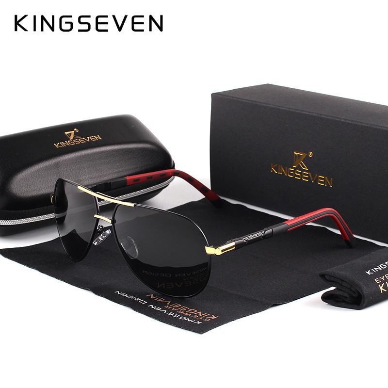 Retro Aviation Polarized Sunglasses for Men — UV400 Mirror Lens