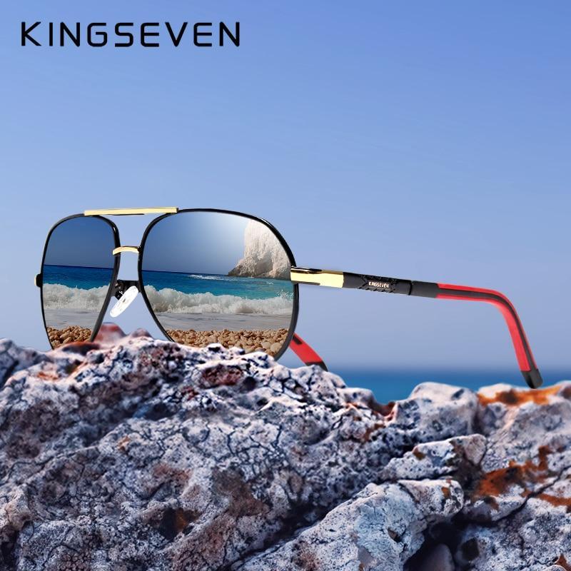 Retro Aviation Polarized Sunglasses for Men — UV400 Mirror Lens
