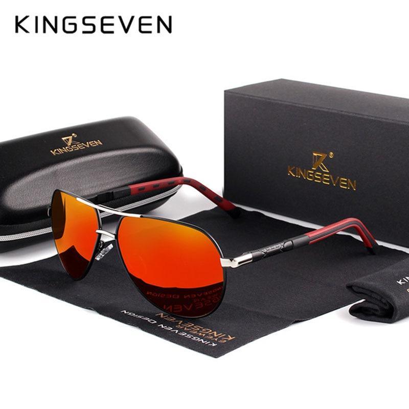 Retro Aviation Polarized Sunglasses for Men — UV400 Mirror Lens