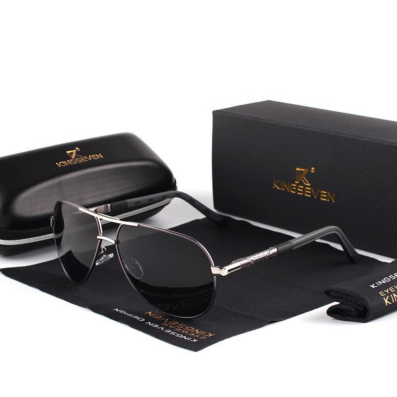 Retro Aviation Polarized Sunglasses for Men — UV400 Mirror Lens