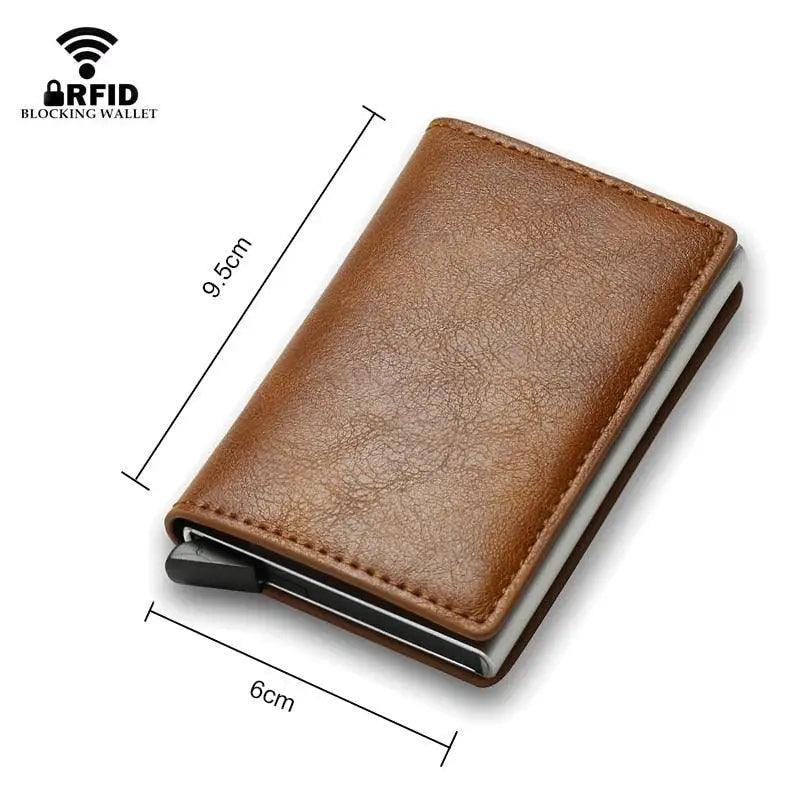 Carbon Fiber RFID Slim Card Holder Wallet for Men — Magnet Closure