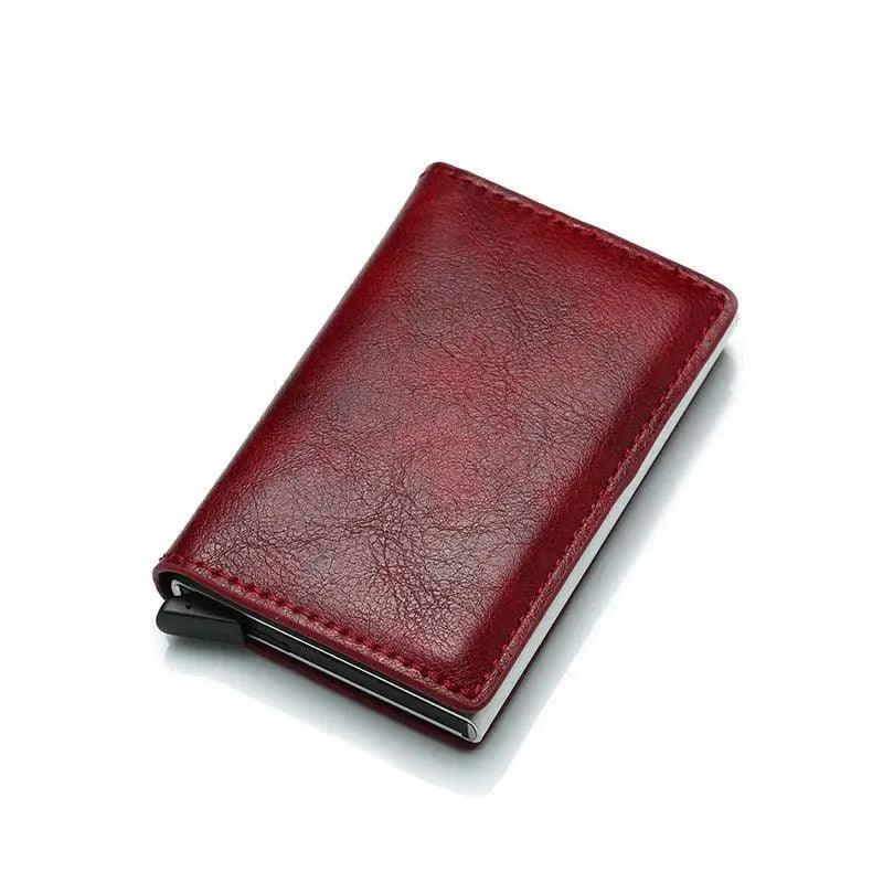 Carbon Fiber RFID Slim Card Holder Wallet for Men — Magnet Closure
