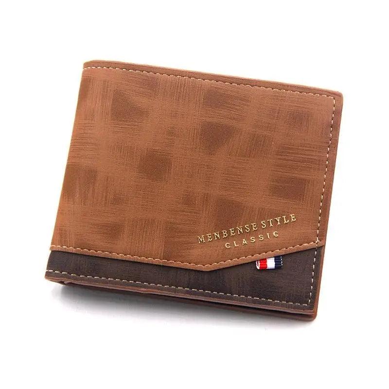 Vintage Leather Business Wallet for Men — 6 Card Pockets