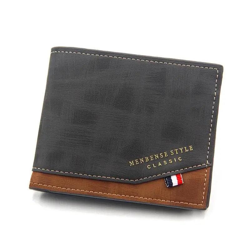 Vintage Leather Business Wallet for Men — 6 Card Pockets