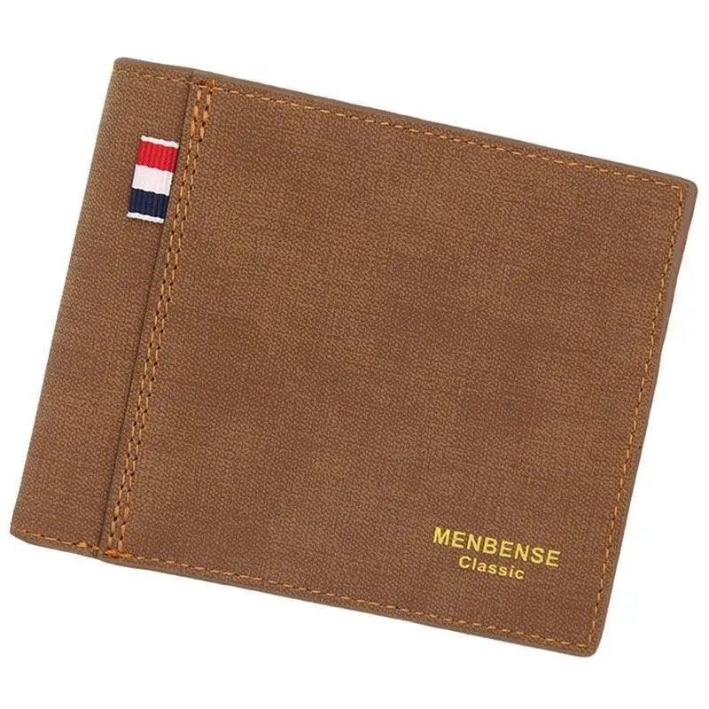 Vintage Leather Business Wallet for Men — 6 Card Pockets