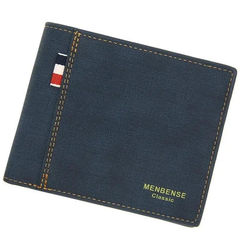 Vintage Leather Business Wallet for Men — 6 Card Pockets