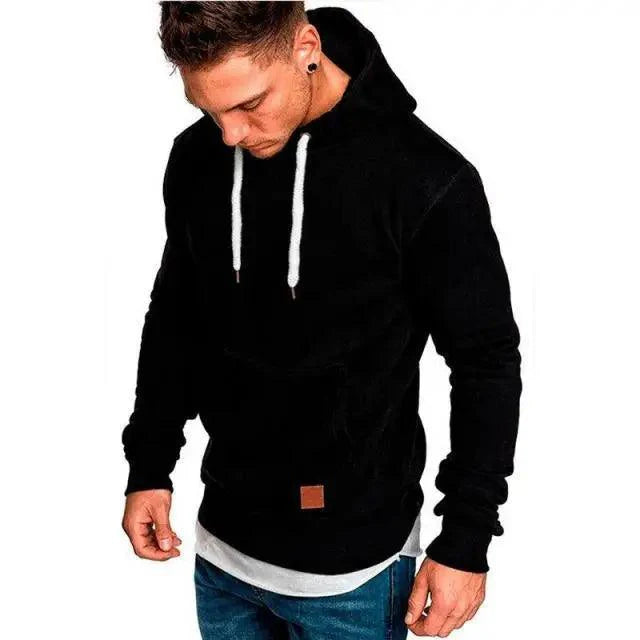 Modern Slim-Fit Hoodie for Men — Long Sleeve Casual Sweatshirt