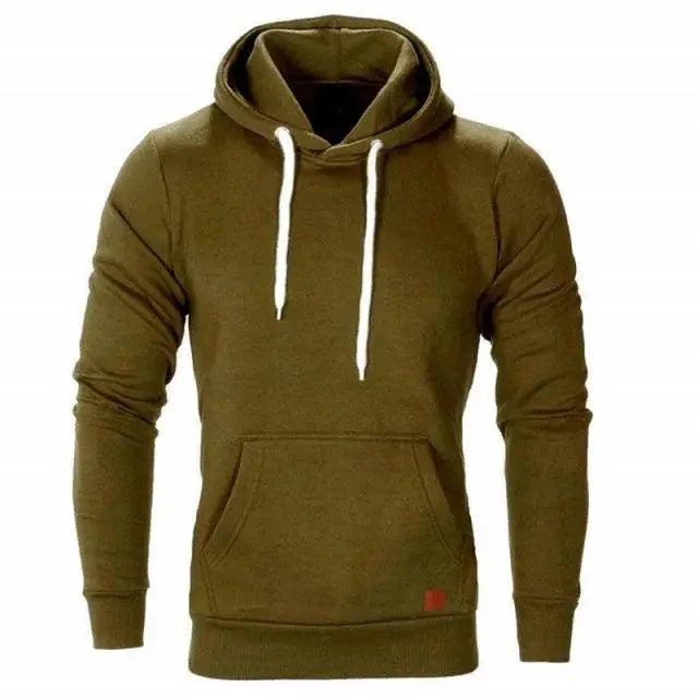 Modern Slim-Fit Hoodie for Men — Long Sleeve Casual Sweatshirt