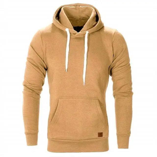 Modern Slim-Fit Hoodie for Men — Long Sleeve Casual Sweatshirt