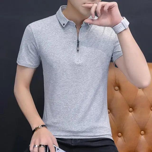 Slim Fit Cotton Pique Polo Shirt for Men — Short Sleeve Summer Essential