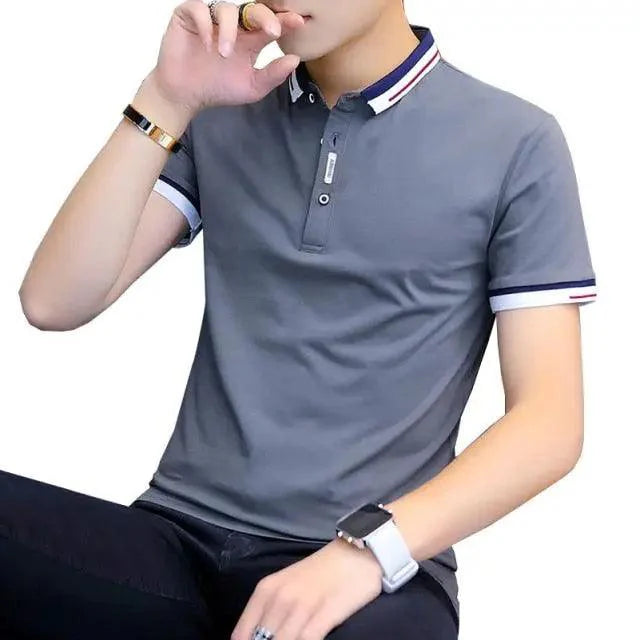 Slim Fit Cotton Pique Polo Shirt for Men — Short Sleeve Summer Essential