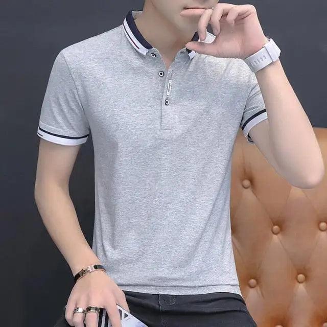 Slim Fit Cotton Pique Polo Shirt for Men — Short Sleeve Summer Essential