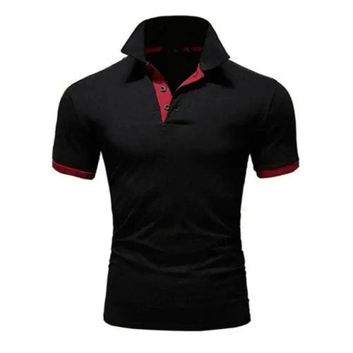 Luxury Business Polo Shirt for Men — Breathable Short Sleeve Summer Tee