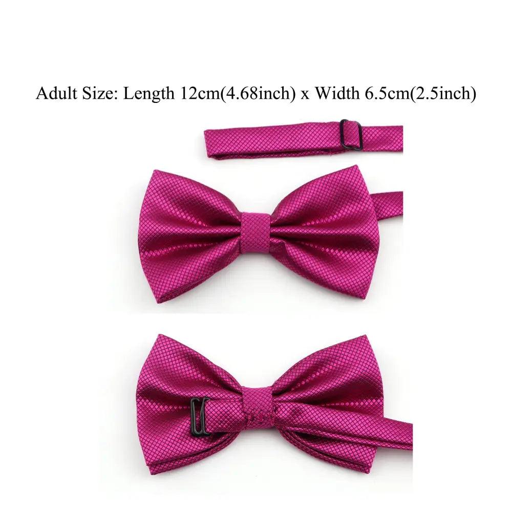 Men's Bow Tie Set — Bow Tie, Pocket Square & Cufflinks